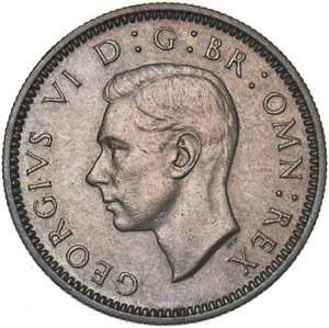 1952 Sixpence - George VI British Coin - Very Nice - Picture 1 of 2