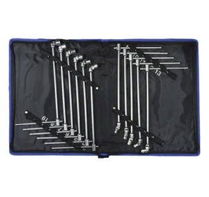 Toolhub 9715 T Handle Universal Joint Socket Wrench Set - 11 Pcs 8mm - 19mm - Picture 1 of 1