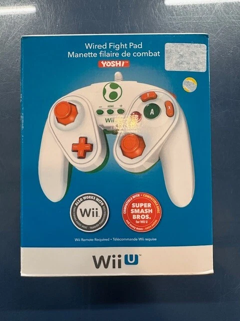 Manette Filaire fight pad Yoshi  WII,WIIU,Mini Nes,Mini Snes Classic Neuf PDP - Photo 1/1