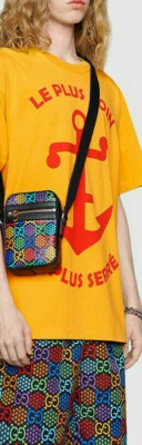 Bolso Bandolera Gucci PSICODÉLICO Arco Iris GG Supreme Lona Mini 598103 Foto 1 de 4