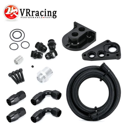 Billet Oil Filter Relocation Kit For 1996+ Ford 4.6 5.4L Mustang GT350 500 F150 - Image 1 of 4