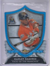 2012 Finest Faces of the Franchise Marlins Baseball Card #HR Hanley Ramirez
