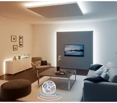 Striscia Led Naturale 5Mt 8W 24V SMD 2835 Autoadesiva telecomando Interruttore - Immagine 1 di 4