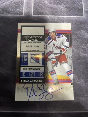 2010-11 Panini Playoff Contenders 151 Derek Stepan New York Rangers - Image 1 of 2