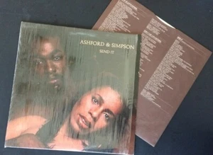 Ashford and Simpson, "Send It" Warner Bros, 1977, Ex Cond, In Shrink - Picture 1 of 4