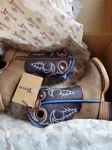 twister toddler size 4 cowboy boots blue black brown