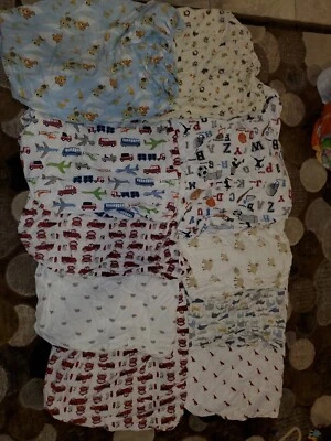 LOTE 9 sábanas de cuna cerámica granero niños safari animales perro camión de bomberos deportes alfa Foto 1 de 4