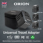 ORION Universal Travel Adaptor Plug UK  Worldwide USB Multi-Plug Type C Charger 