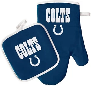 NFL Football Team Unisex Oven Mitt and Pot Holder Set - Picture 1 of 3