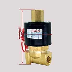 DC12/24V AC110/220V 1/4"BSPP Normally Open Brass Gas Oil Water Solenoid Valve - Picture 1 of 4