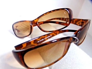 2 pair Sun Reading Glasses tint Readers Power +1.50 Sun Readers outdoors - Picture 1 of 2