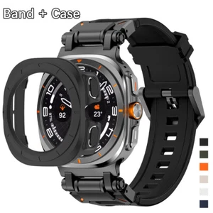 Custodia PC + Cinturino Silicone per Samsung Galaxy Watch Ultra 47mm Cinturino Case Cover - Foto 1 di 18