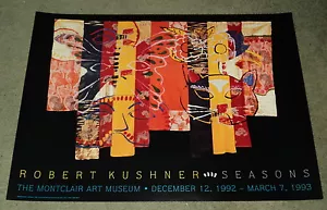 HALLOWEEN: ROBERT KUSHNER STAGIONI, ORIG. POSTER MONTCLAIR 1992 MOSTRA MUSEO - Foto 1 di 1