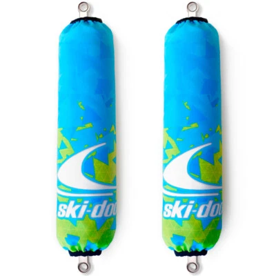 Ski-Doo Sky Blue / Green Shock Protector Covers Snowmobile (Set of 2) NEW - Image 1 of 4