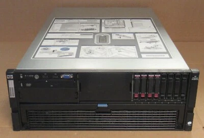 HP ProLiant DL580 G5 4x Xeon 6-Core X7460 2.66GHz 4x 146GB HDD 128GB RAM Server - Image 1 of 4