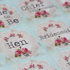 Luck And Luck Vintage Floral Doily Style Hen Party Sticker Sheet x 35