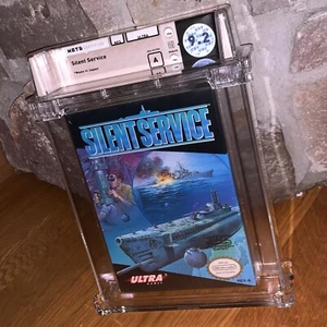 Brand New NES Silent Service 1989 Factory Sealed 9.2 WATA Graded Nintendo Game - Picture 1 of 2