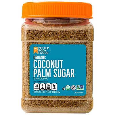 Organic Coconut Palm Sugar, Gluten-Free, Non-...