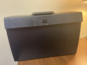 Vintage Portable Expanding File Box WILSON JONES Paper File Accordion 23576 - Picture 1 of 8