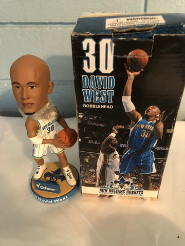 Vintage David West New Orleans Jazz Hornets Bobble Head  Collectibles Rare Cover