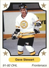 1991-92 7th Inning Sketch OHL #236 Dave Stewart - NM-MT