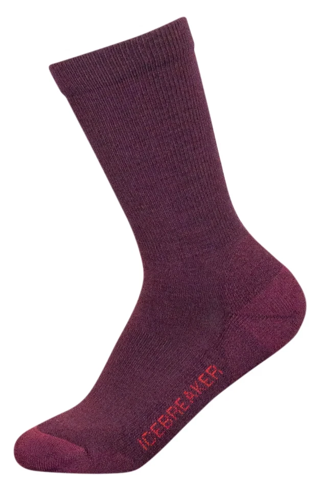 Calcetín Icebreaker Mezcla Lana Crew - Amortiguación Ligera - Mujer Mediano - Terciopelo NUEVO Foto 1 de 2