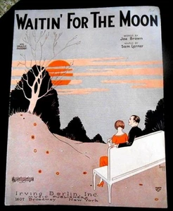 Partituras Waitin' for the Moon años 20 - Joe Brown & Sam Lerner - Irving Berlin - Imagen 1 de 3