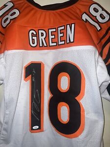 AJ Green Autographed NFL Jersey JSA Witnessed COA Cincinnati Bengals Signed