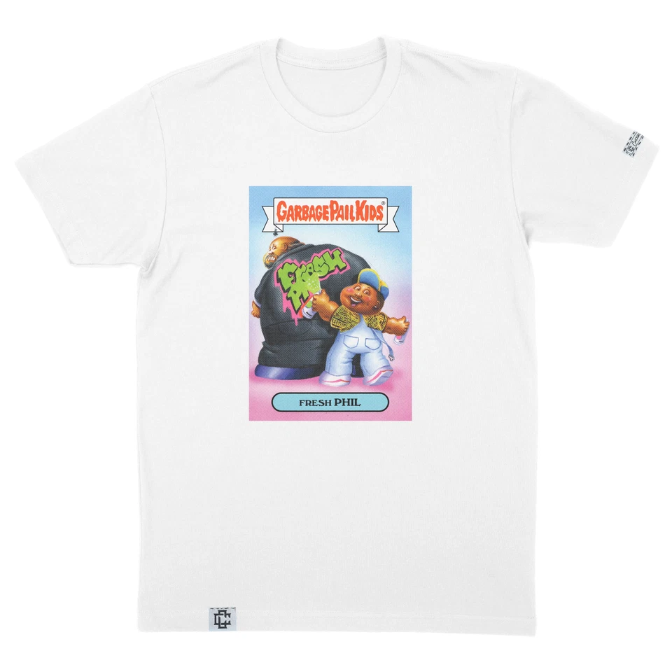Camiseta Garbage Pail Kids Fresh Phil - Design retrô de cartão comercial - Imagem 1 de 1