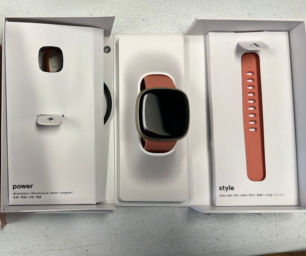 Fitbit Versa 3 Health & Fitness Smartwatch with GPS | Authentic | Pink/Gold