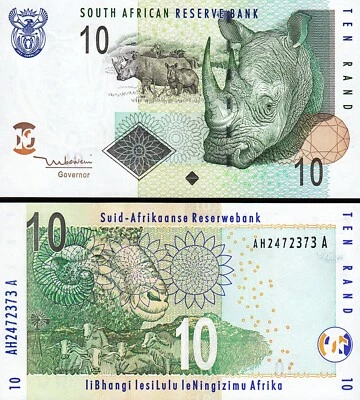 South Africa 10 Rand 2005, UNC, P-128a, Sign 8 - Image 1 of 3
