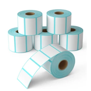 6 Rolls 2.25" x 1.25" Direct Thermal Shipping Barcode Labels 1000/Roll for Zebra - Picture 1 of 10