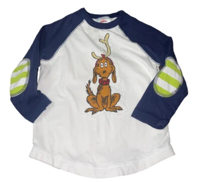 Camiseta HANNA DIFFERENTSON Talla 100 cm EE. UU. Talla 4 Dr. Seuss Max el Perro del Grinch Foto 1 de 4