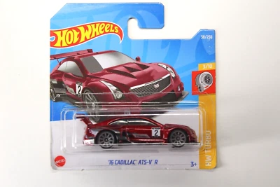 Hot Wheels '16 Cadillac ATS-V R in rot und OVP - HW Turbo 3/10 2022 - HCW49