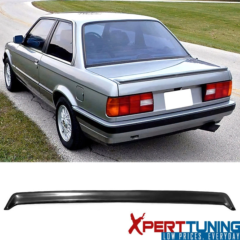 Fits 84-92 BMW E30 3 Series IS Style PU Rear Trunk Spoiler Lip Wing  Unpainted - Imagem 1 de 4