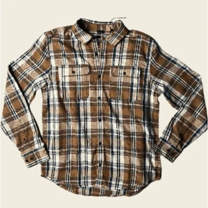 NWT- Prana- Men’s Standard Fit Westbrook Flannel Shirt Brown Plaid, Size XL - Picture 1 of 7