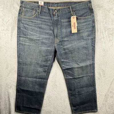 Pantalones de mezclilla Levis 559 para hombre 48x29 relajados calce recto algodón elástico oscuro nuevos con etiquetas Foto 1 de 4