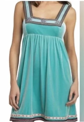 Vestido pequeño de terciopelo escandinavo copo de nieve Free People Foto 1 de 4