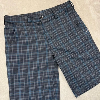 Шорты мужские Under Armour 34 серые клетчатые Chino Golf Performance 12 дюймов внутренний шов для улицы - Изображение 1 из 4