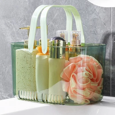 Panier de Douche Transparent pour Rangement Articles de Toilette de Salle de Bai - Imagem 1 de 4