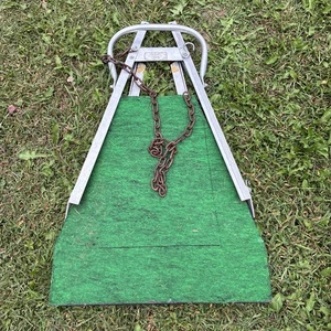 VINTAGE LOC-ON COMPANY ALUMINUM HUNTING TREE STAND LEM Lightweight Chain On - Picture 1 of 6