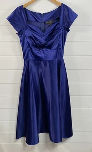 Stop Staring Kleid Damen XL Satin Fit Flare Alicia Estrada Cocktail Vintage Sty - Bild 1 von 15
