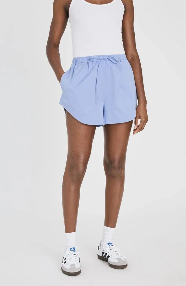 French Connection Alexis 棉抽绳短牛津蓝色 — 第 1/1 张图片