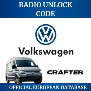 Kod Radia VW – SAFE – Crafter Caddy Transporter Amarok California odblokuj radio - Foto 1 di 1