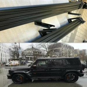 Se adapta a Mercedes Benz W463 Clase G 2001-2018 estribo lateral todo negro - Imagen 1 de 8