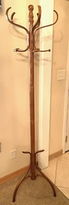 Vintage 60er Jahre Bugholz Flurbaum / Hutbaum Eiche massiv - Garderobe +SCHNELLER VERSAND! - Bild 1 von 12