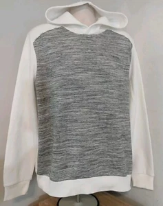 Calvin Klein Herren Sweatshirt mit Kapuze meliert grau weiß Größe L - Bild 1 von 9