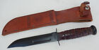 Ka-bar Olean, Ny Usmc Fixed Blade Fighting Knife W/leather Sheath