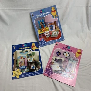 Hot off the Press Decoupage Rub Ons Shrink Plastic 3 HOTP Disney Winnie the Pooh - Picture 1 of 11