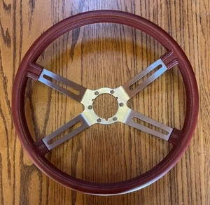Oldsmobile Starfire 4 Spoke Sport Steering Wheel GM 9758389 ***RED*** - Picture 1 of 4